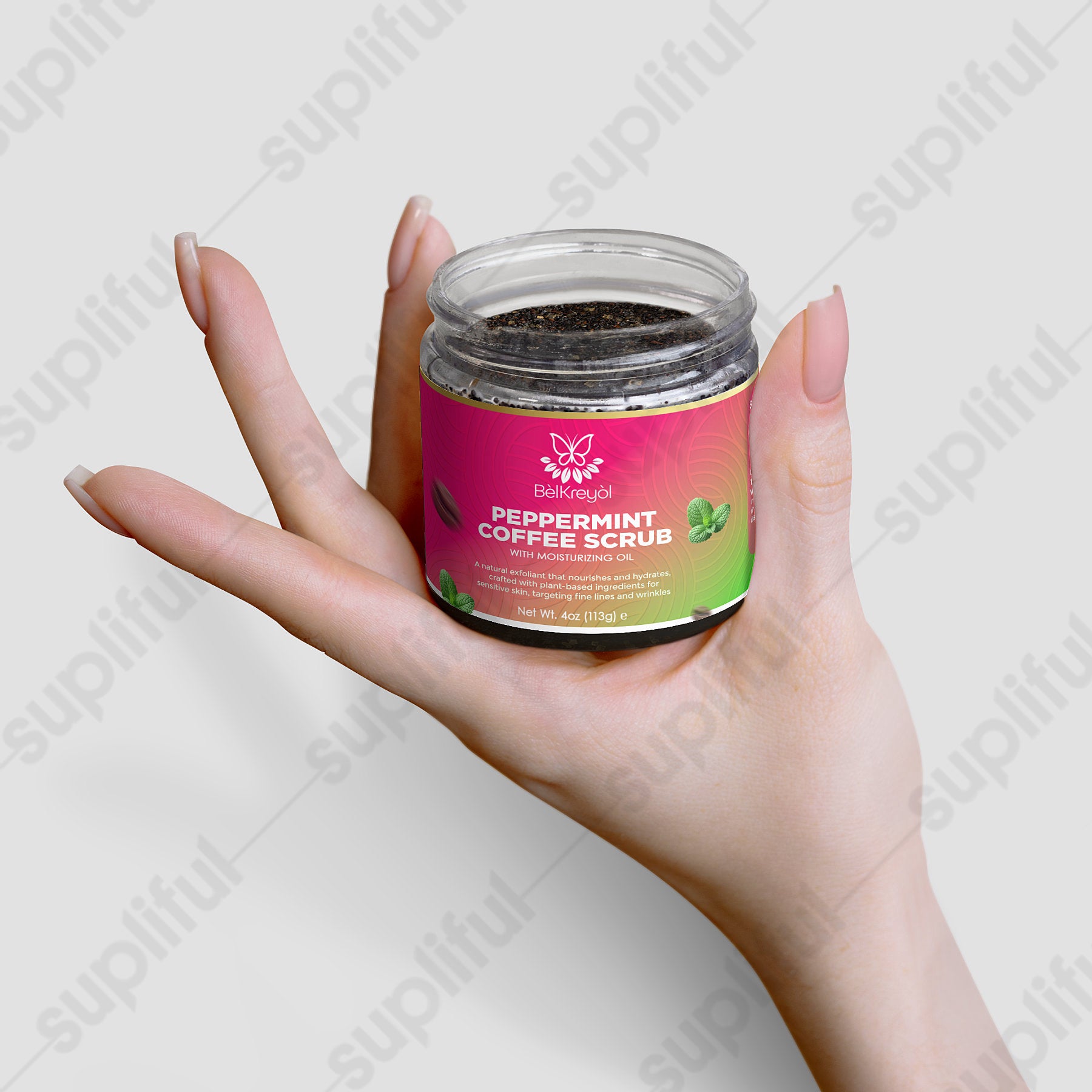 Peppermint Coffee Scrub